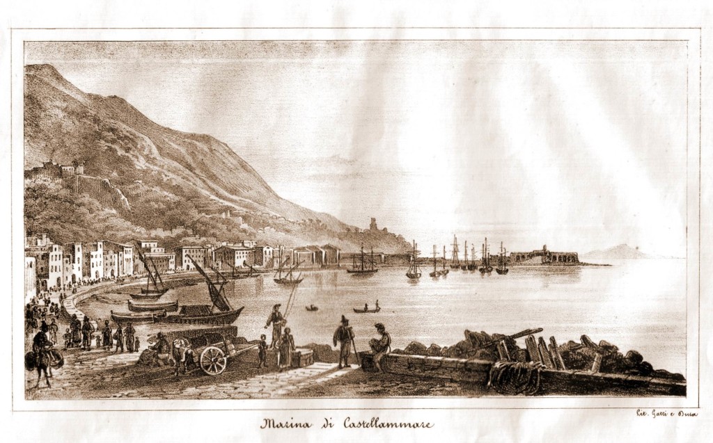 Marina di Castellammare - Gatti & Dura - anno 1842 (coll. Gaetano Fontana)