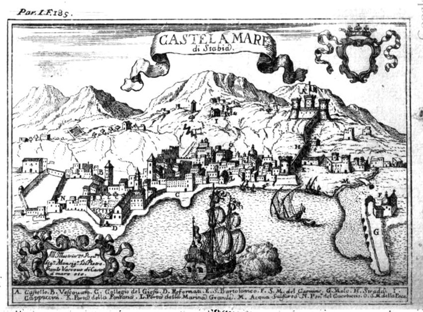 Giovan Battista Pacichelli, Il Regno di Napoli in prospettiva, Napoli 1703, pag. 184-185. (coll. Gaetano Fontana)