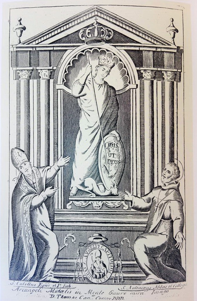 San Catello, Sant'Antonino e San Michele, tratta da: Giuseppe D'Angelo, Sul filo della memoria, Longobardi editore, 2008.
