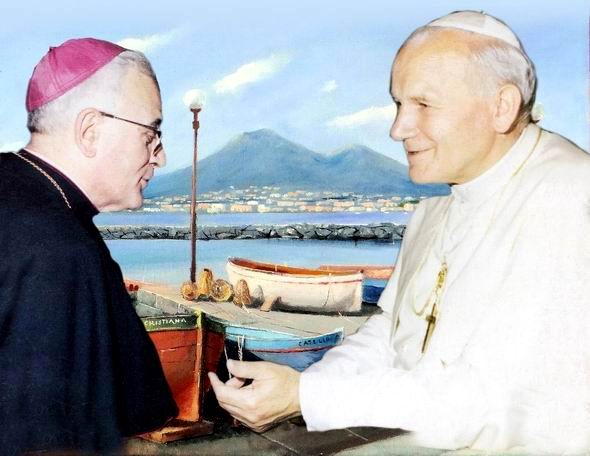 Mons. Zama e Giovanni Paolo II