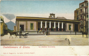 Edit. E. Ragozino, Napoli - 3536 - La stazione ferroviaria