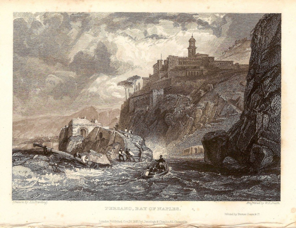 Persano (Pozzano) Bay of Naples - Drawn Harding inc. - 1832