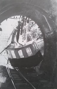 15 agosto 1960 - Lo schianto della funivia del Faito (foto Mimì Paolercio)