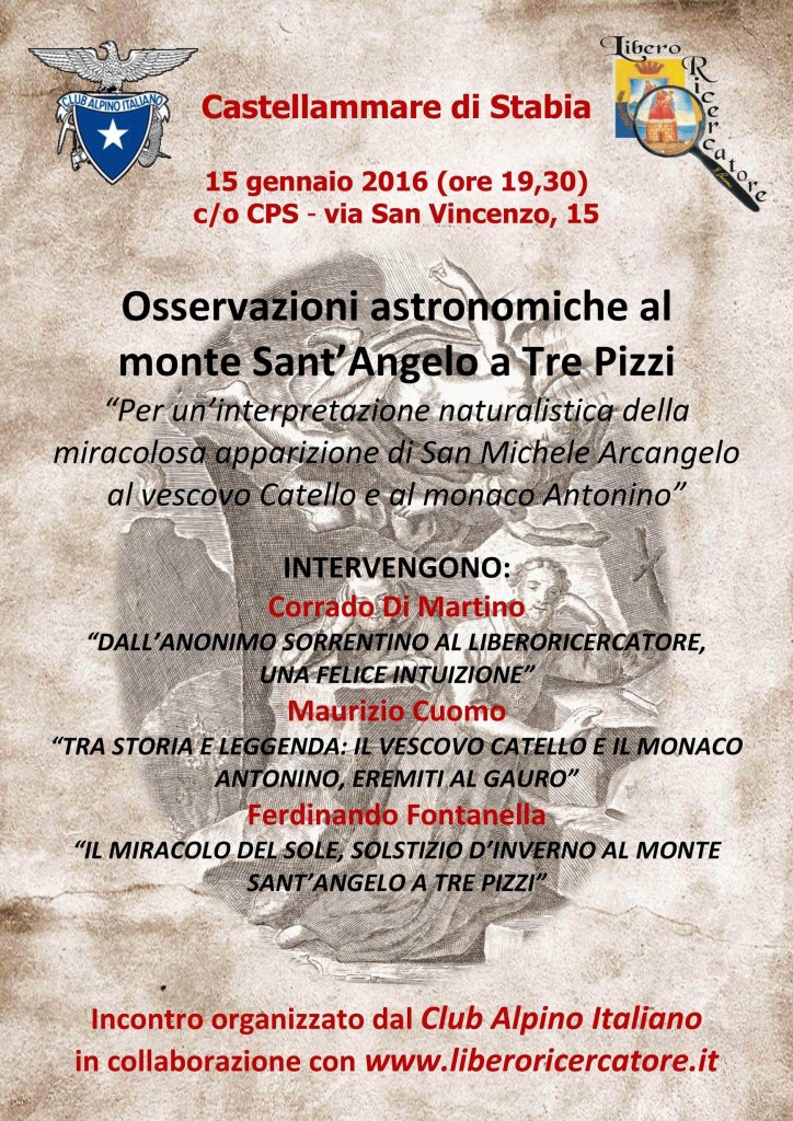 Osservazioni astronomiche al Monte Sant'Angelo a Tre Pizzi