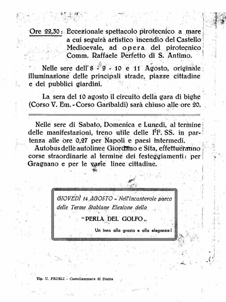 Locandina 5° Carosello storico stabiese (pag. 4)