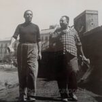 Il barone Girace a passeggio con il pittore Vincenzo D'Angelo (archivio LR)