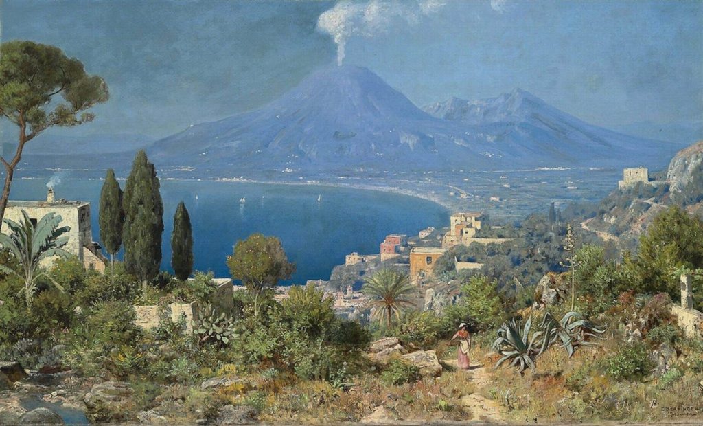Il Golfo di Napoli al di là del Vesuvio - Edmund Berninger