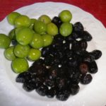 Olive nere e olive verdi