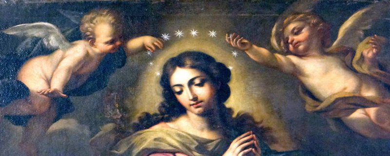 Il dipinto della Immacolata Concezione della chiesa Di san Giacomo, foto Giuseppe Zingone