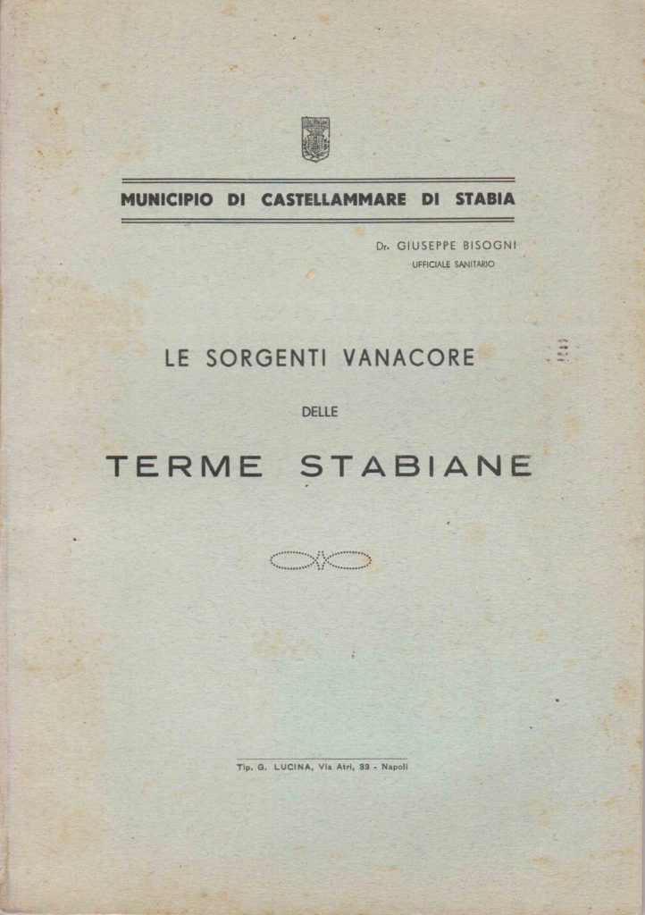 Le sorgenti Vanacore delle Terme Stabiane (1940)