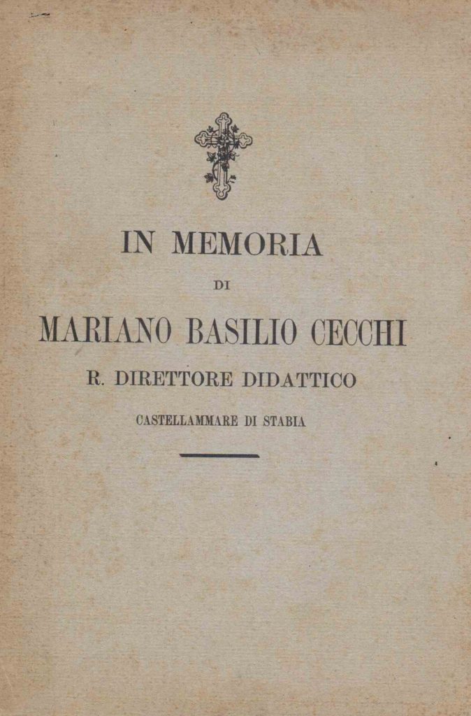 In memoria di Mariano Basilio Cecchi (1932)