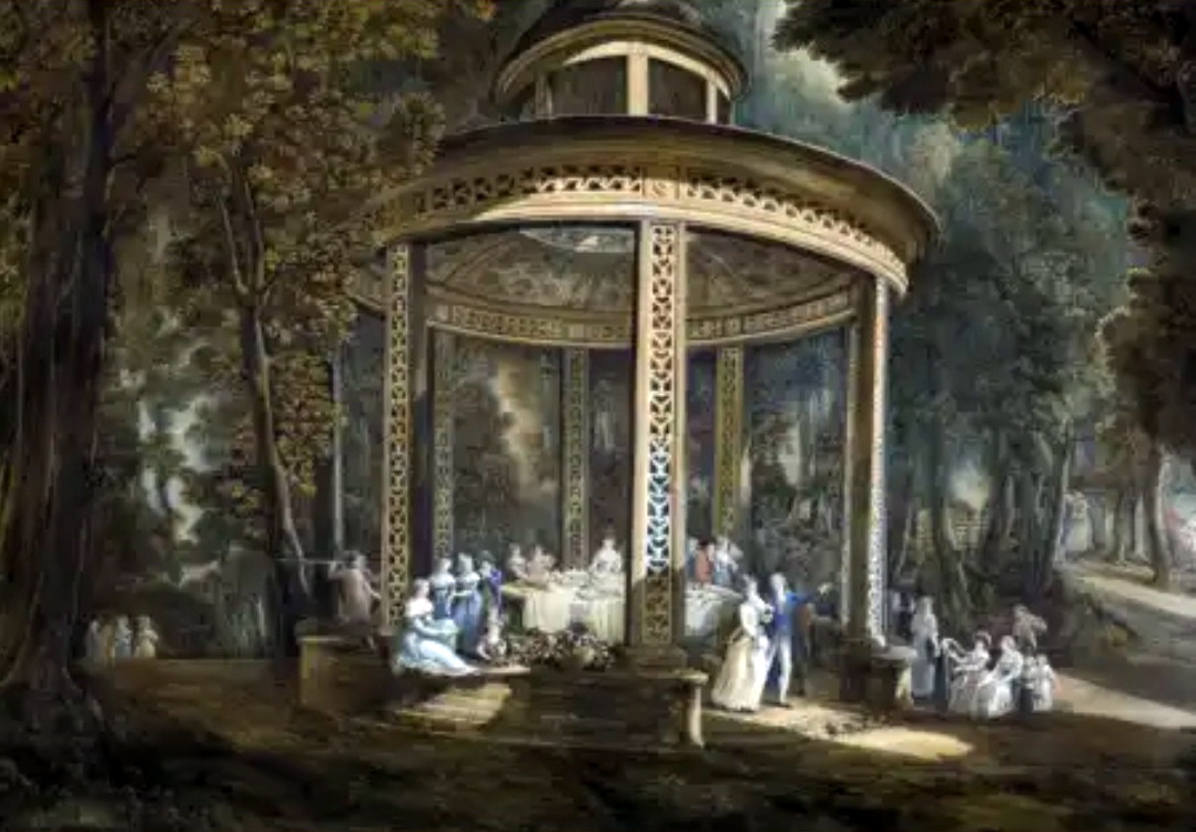 Abraham Louis Ducros, Il padiglione Cinese che si trova nella foresta (giardino) del Casino di sua eccellenza, monsieur le General Acton Castelmara (Castellammare di Stabia) 1794