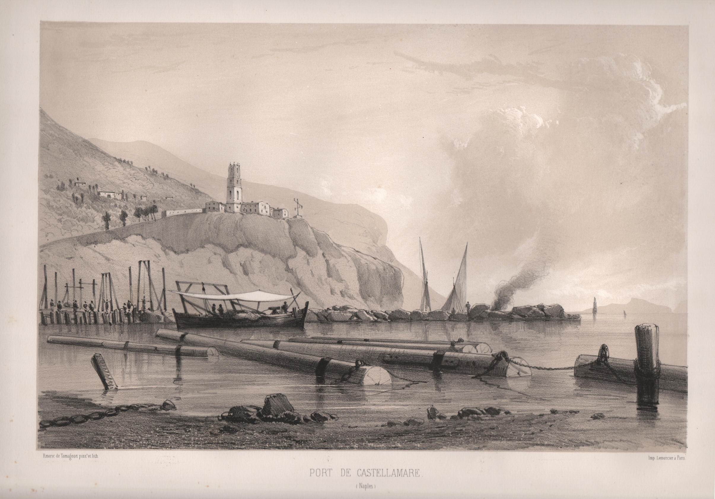 Port de Castellamare, Paris 1855, (Collezione Gaetano Fontana)