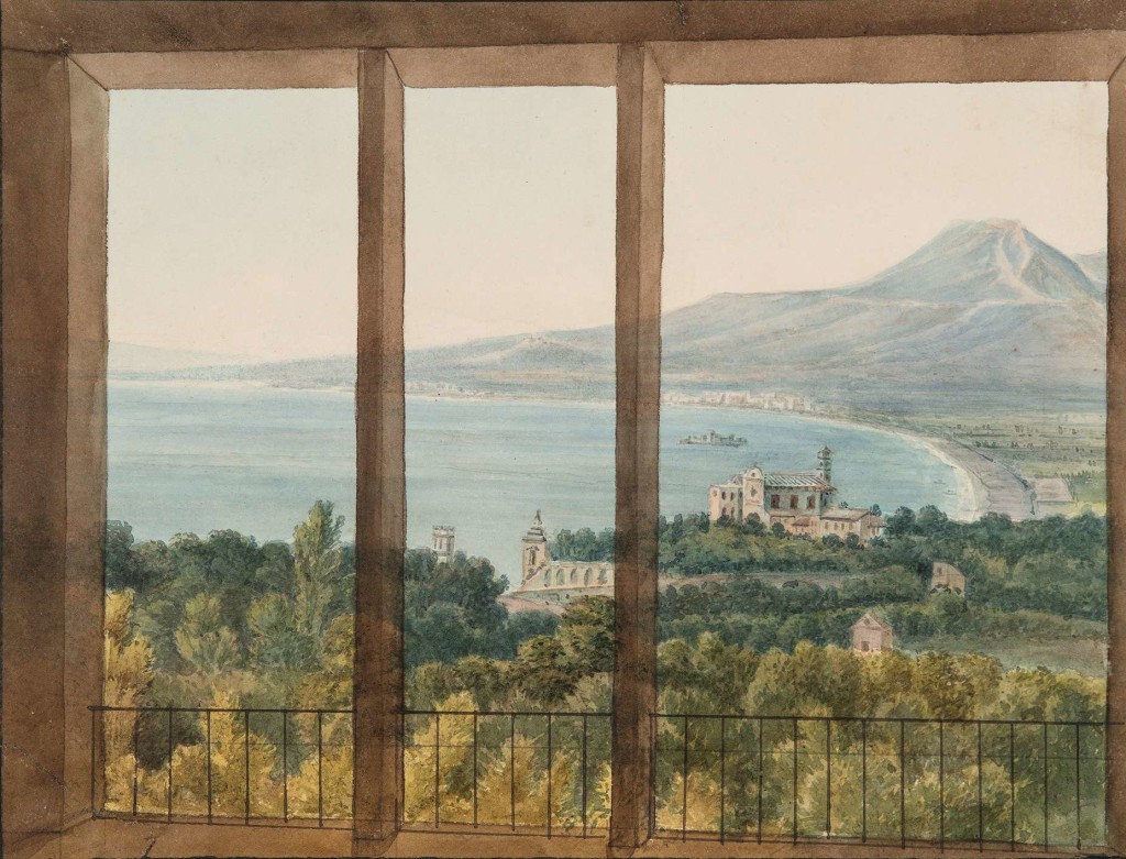 Veduta da una finestra di una villa di Quisisana sul Golfo di Napoli (J.C. Dahl)