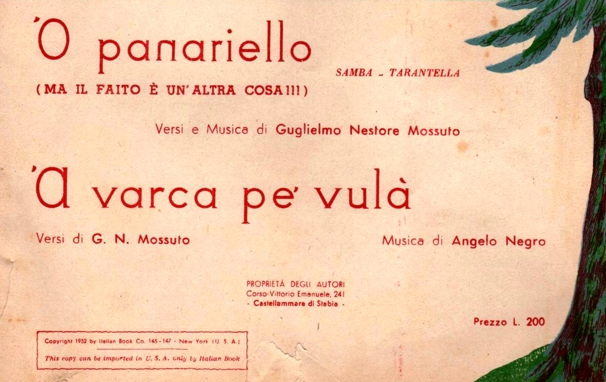 Spartito musicale - Faito (Su gentile donazione di Massimiliano Greco - Archivio liberoricercatore.it)