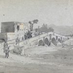 Bro over Sarno ved Castellammare, 16-10-1820, 309 x 407 mm
