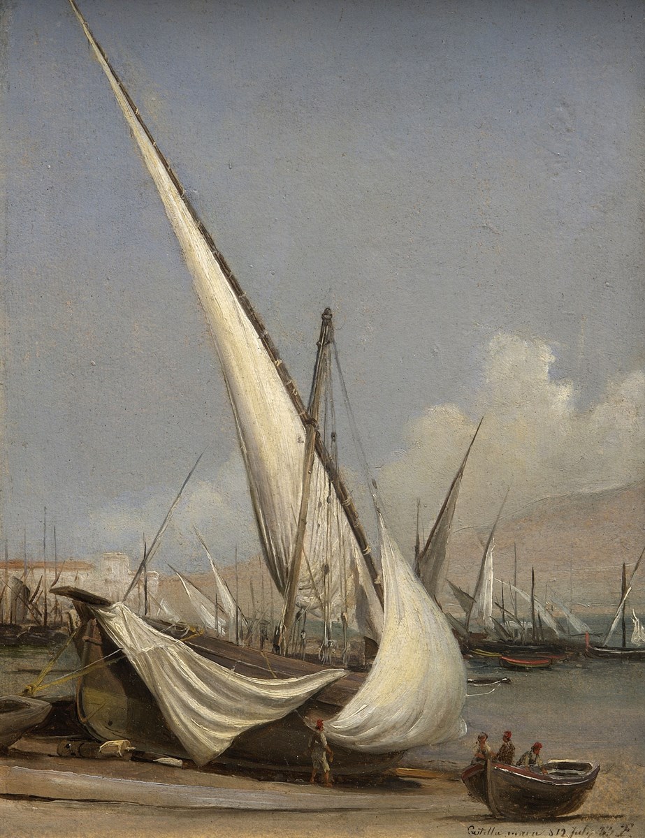 Thomas Fearnley, Fishing boats Castellamare