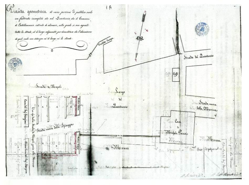Fig. 1 Pianta elaborata dell’ing. Policarpo Ponticelli