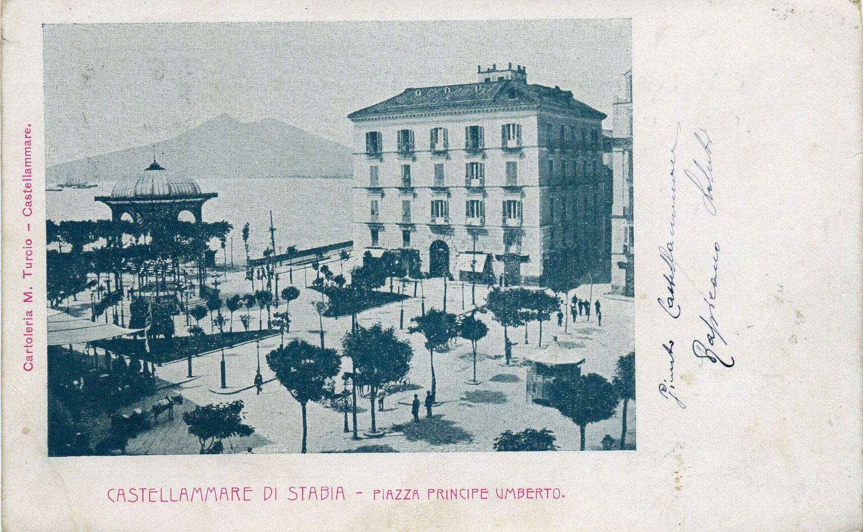 Fig. 5. Il palazzo Spagnuolo in una cartolina d’epoca di inizio ‘900 (coll. priv.)