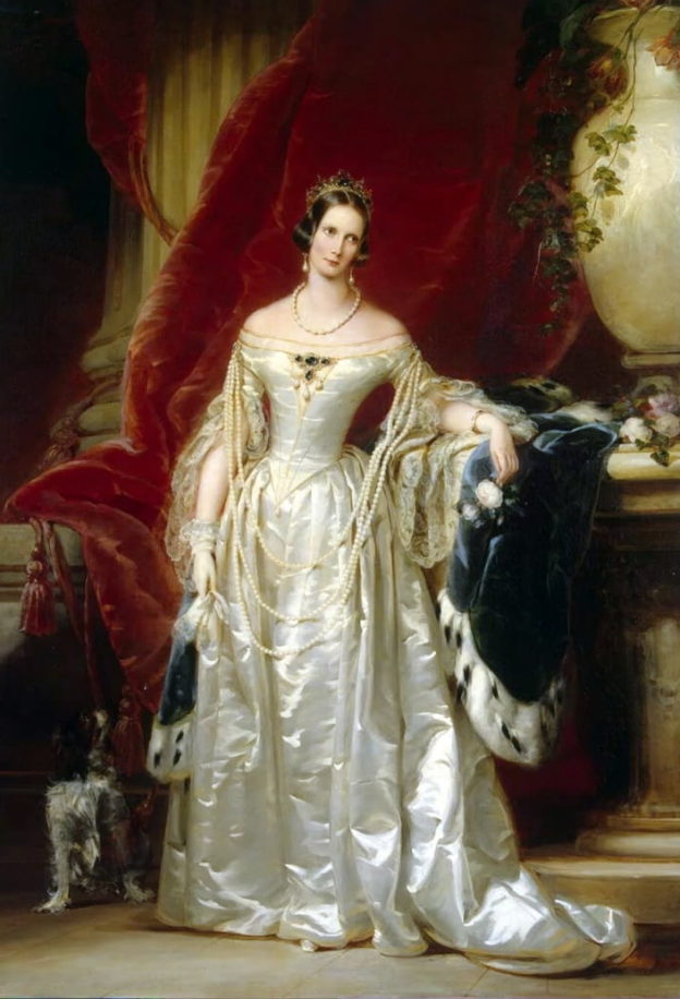 L'imperatrice di Russia, Aleksandra Feodorovna, in un ritratto di Christina Robertson, 1841-1842