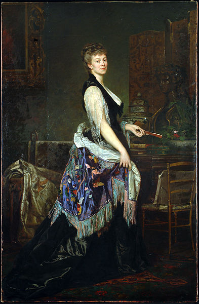 Edouard Théophile Blanchard, Portrait de la duchesse Castiglione, 1877, Musée d'art et d'histoire Fribourg