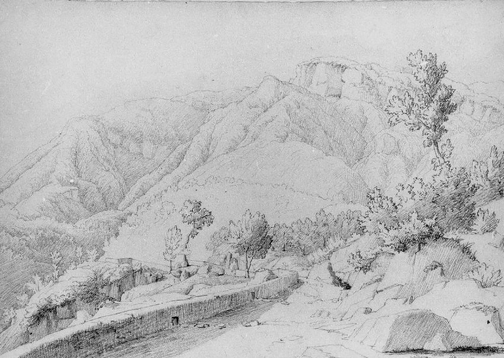 Closson, Gilles François,Paesaggio di montagna Castellammare