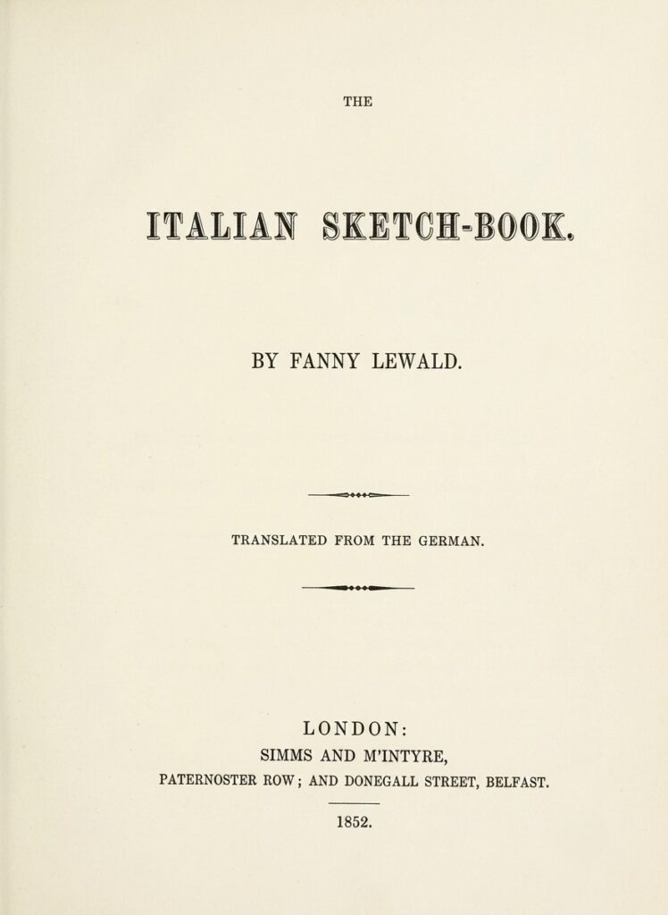 Fanny Lewald a Castellammare